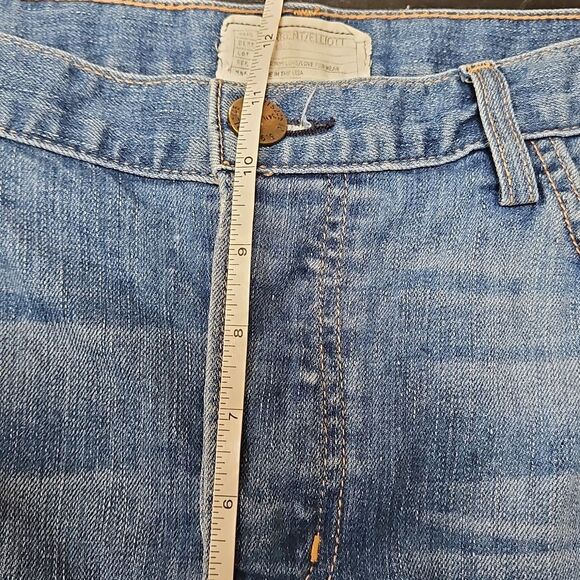 Current/Elliott Womens The Pony Boy Jeans Cropped Size 32 Light Wash High Rise - Picture 8 of 9